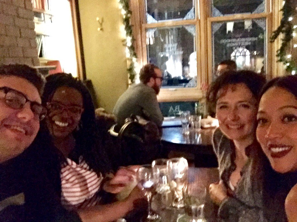 Susumai_House's tweet photo. With fellow writers at the Bedford Arms. Feeling cool in #Toronto https://t.co/nx4G5MKiMZ