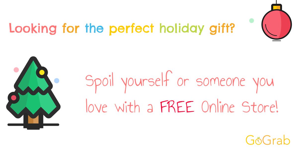 GoGrabOnline's tweet photo. Looking for the perfect holiday gift? Spoil yourself or someone you know with an online store! https://t.co/y8Jj9G4l0Z  #GoGrab #GetGrabbing https://t.co/FDD8gtuadZ