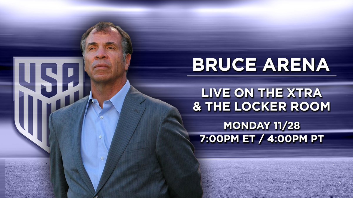 beIN SPORTS USA (@beinsportsusa) on Twitter photo Bruce Arena joins us to talk taking the <a href="/ussoccer/">U.S. Soccer</a> reins. TUNE IN to #TheLockerRoom NOW. Bruce Arena joins us to talk taking the <a href="/ussoccer/">U.S. Soccer</a> reins. TUNE IN to #TheLockerRoom NOW.