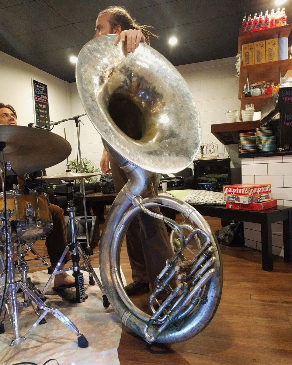 How have we gone so long without a #sousaphone at a Sofar gig? Can cross that one off our wishlist thanks to The Long Johns!! #sofarsounds