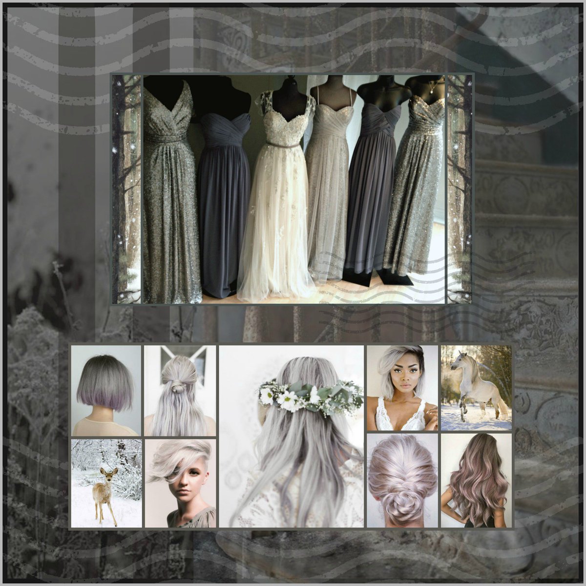 WeddingInsp's tweet image. What's in the window?
Platinum &amp;amp; Gray...Perfect as December is just around the corner!