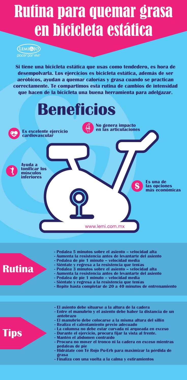 Rutina de ejercicios con bicicleta estatica hot sale