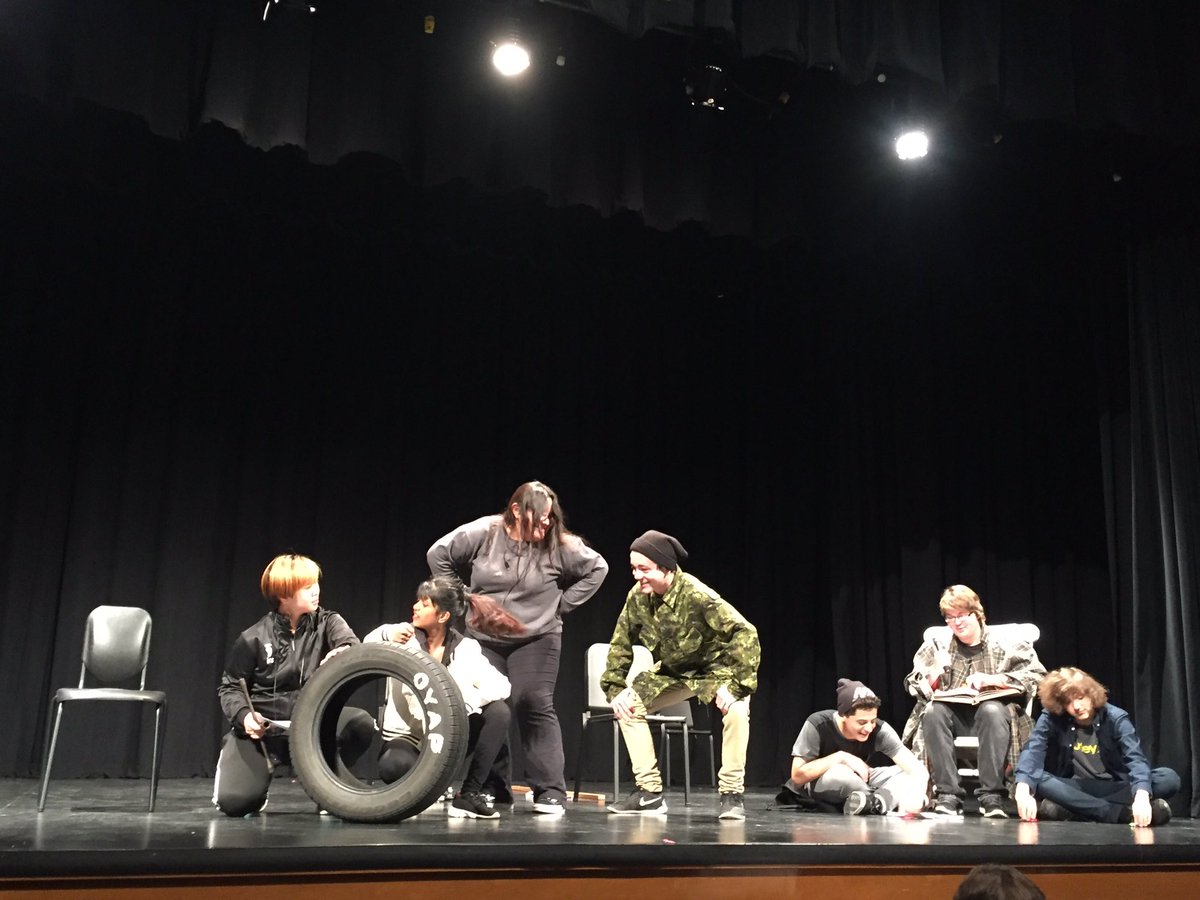 LBramer's tweet image. Composition &amp;amp; acting students rehearsing #pathwaysproject being presented Dec 9th! #mypathmyway @OyapHamilton
