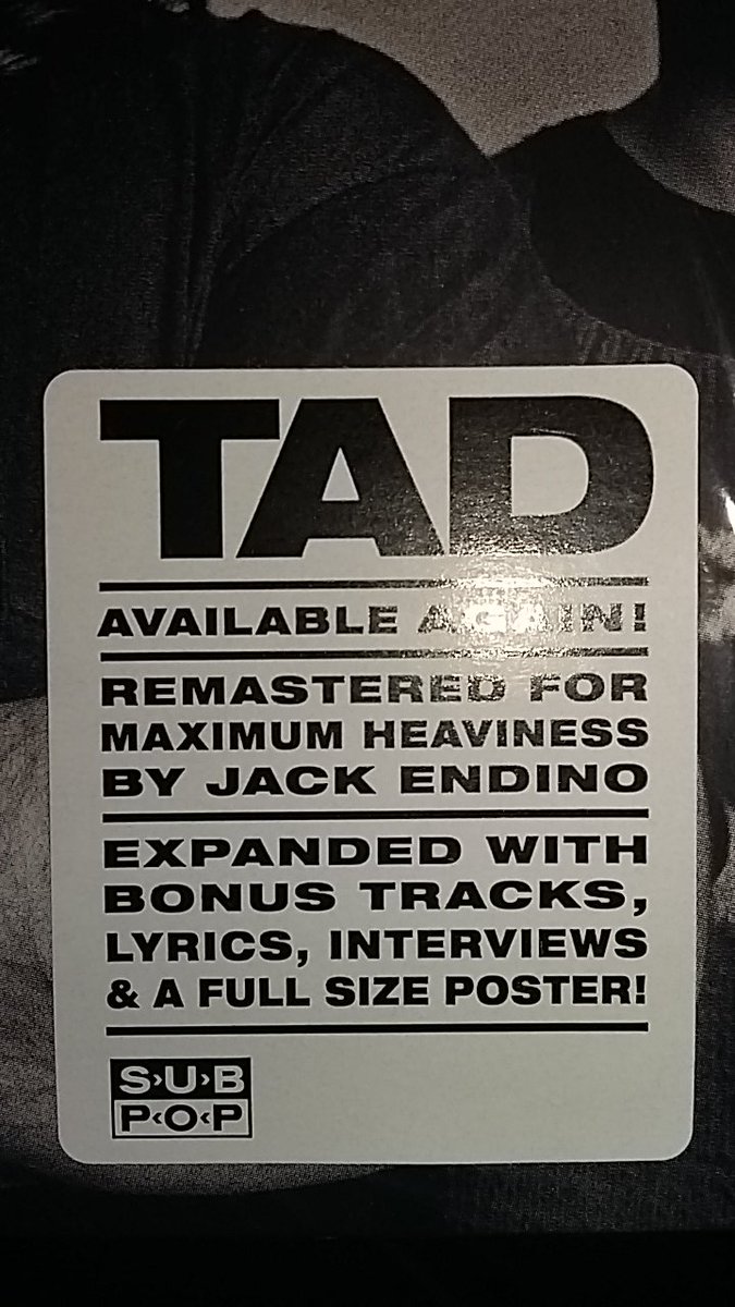 _R_Lai_'s tweet photo. "REMASTERED FOR MAXIMUM HEAVINESS" #GodsBalls #SaltLick #8WaySanta @TadDoyle_Tad @subpop \m/ https://t.co/NOpDMOT5Wh