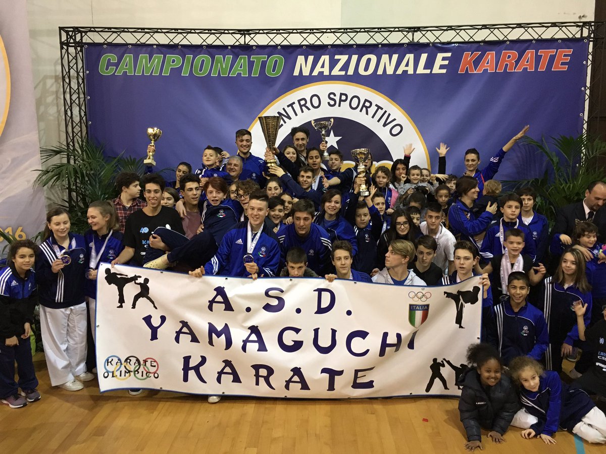 Finisce il #campionato nazionale di #karate #csen 2016 con l'asd Yamaguchi Karate vincitrice del titolo