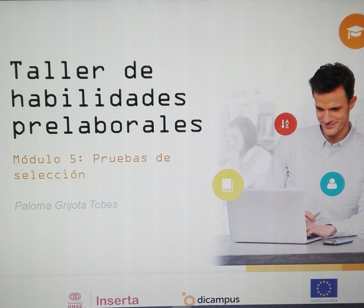 PGTob's tweet photo. Y a punto de terminar el curso...mañana seguimos con el proceso de selección en @DicampusForm #FSCInserta https://t.co/Lv1pCfjnGr