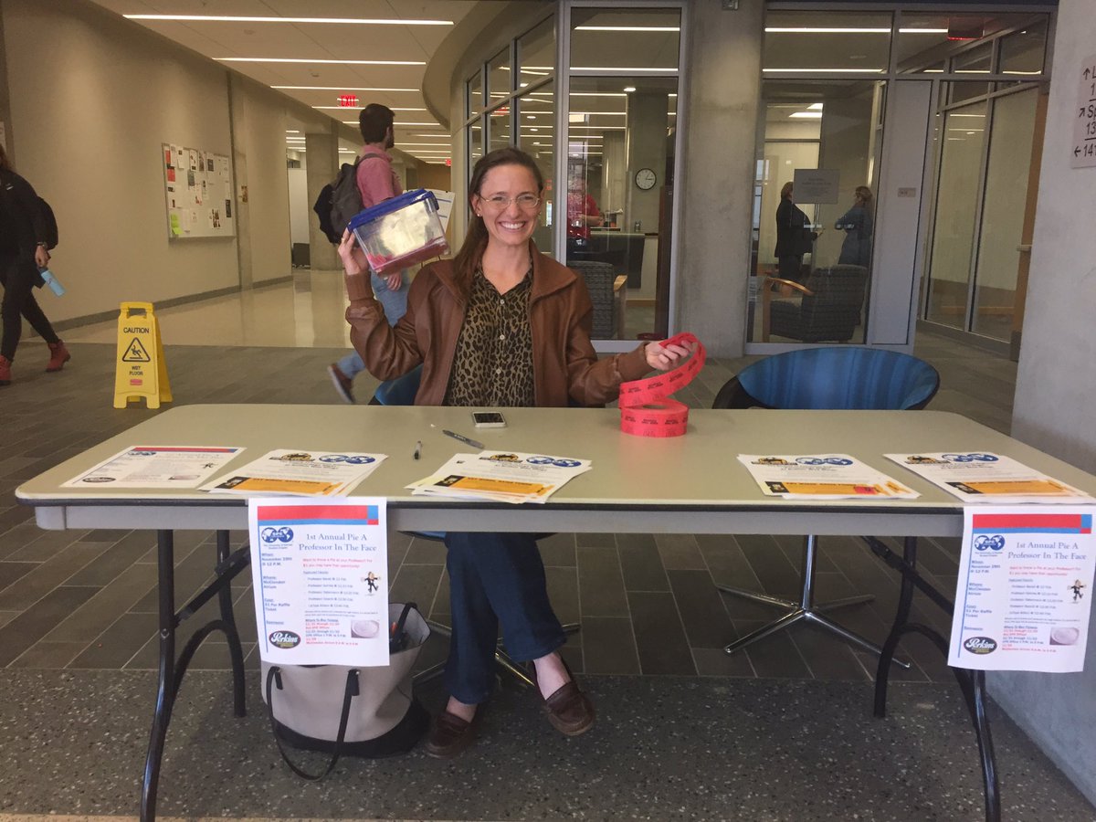 SPEKansas's tweet image. Don't forget to stop by at our table in LEEP2 and grab as many tickets as you want for tomorrow's Pie The Professor!