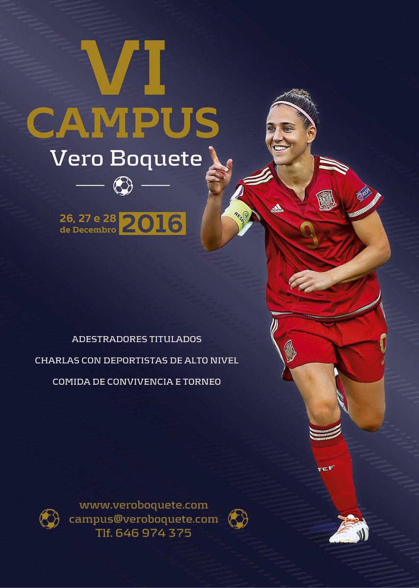 VeroBoquete's tweet photo. ABIERTO EL PLAZO DE INSCRIPCIÓN!!! No te pierdas la VI Edición del Campus VeroBoquete. Os esperamos!! 
https://t.co/L8EVPfPmIv https://t.co/Kds9u04CPV
