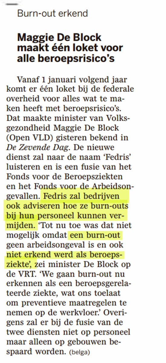 BellawGent's tweet photo. Burn-out is geen beroepsziekte (en wordt dat ook niet)

https://t.co/DQCWVEM56E https://t.co/3M0PXXFjzc