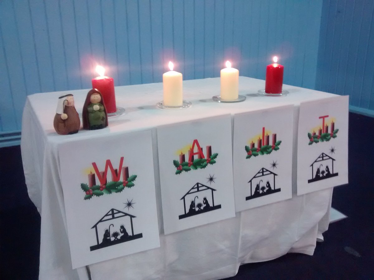 roojo16614's tweet photo. #Advent in a single session WAIT with 9th Rainbows @WRBCHitchin. Girls created angels; Mary & Joseph on #posada16 journey visited! #wow! https://t.co/oOcEwc2Py2