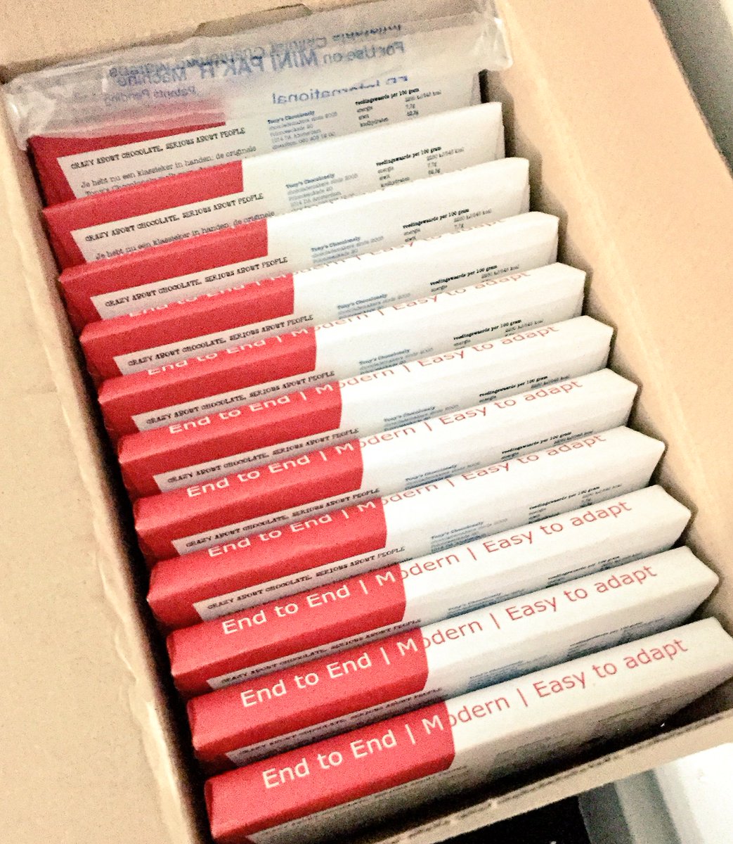 Dank <a href="/TonyChocolonely/">tonyschocolonely</a> voor deze gepersonaliseerde repen. Ze waren alweer op voordat we ze konden weggeven #oraclenl