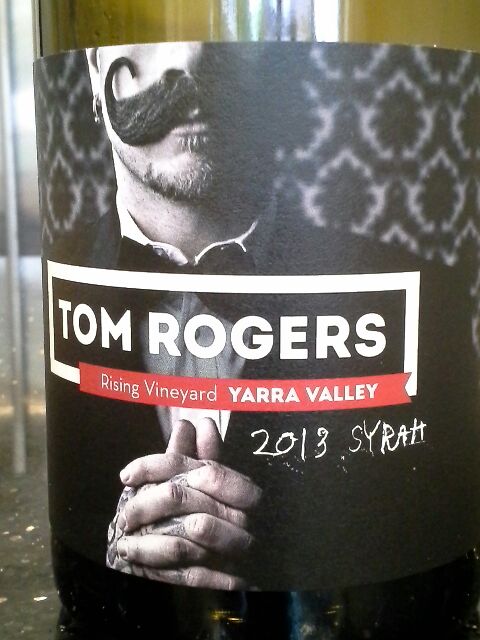 Tom Rogers Rising Vineyard Yarra Valley Syrah 2013 on AWTG <a href="/tomrogerswines/">Tom Rogers Wines</a> <a href="/YVWineries/">Yarra Valley Wine</a> <a href="/winewankers/">The Wine Wankers 🍾🤛🎉🥂</a> #wineoclock  Great wine, great label. BT