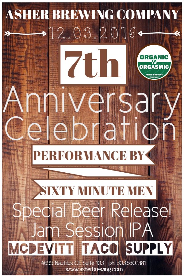 Don't miss our anniversary party this Sat. w/ <a href="/SixtyMinuteMen/">Sixty Minute Men</a> &amp; <a href="/TacoSupply/">McDevitt Taco Supply</a>!  Tacos, local live music, and beer. What more could you ask 4?