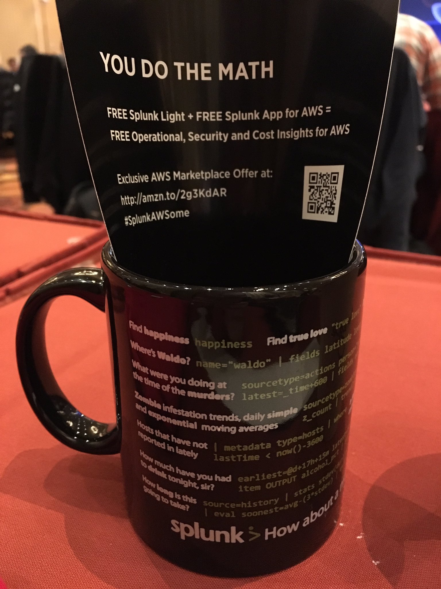 AWS reInvent on Twitter "splunk swag at the AWSSecurityJam. 