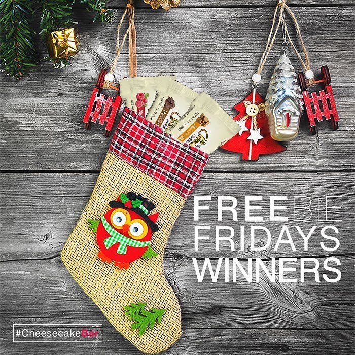 Cheesecake_bar's tweet photo. We would like to congratulate the winners of our #freebiefriday! -------------------------… https://t.co/V1VRgEfYTD https://t.co/iHHqpJ2GND