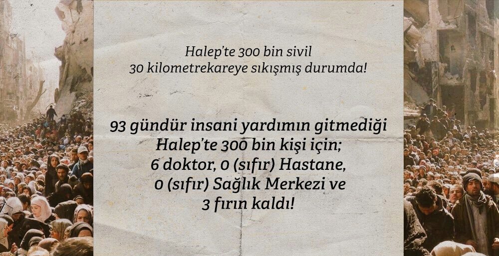 tugvaTR's tweet photo. #HalepÖlüyor kadim bir şehir yok ediliyor,  sorumluluğumuz artıyor. Dualarımız kardeşlerimizle. https://t.co/bgTVoanq4I