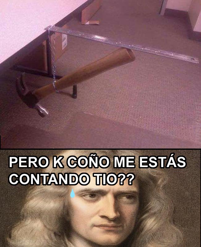 yisucrist's tweet photo. newton se ha puesto nervioso https://t.co/IuC8JrwuyP