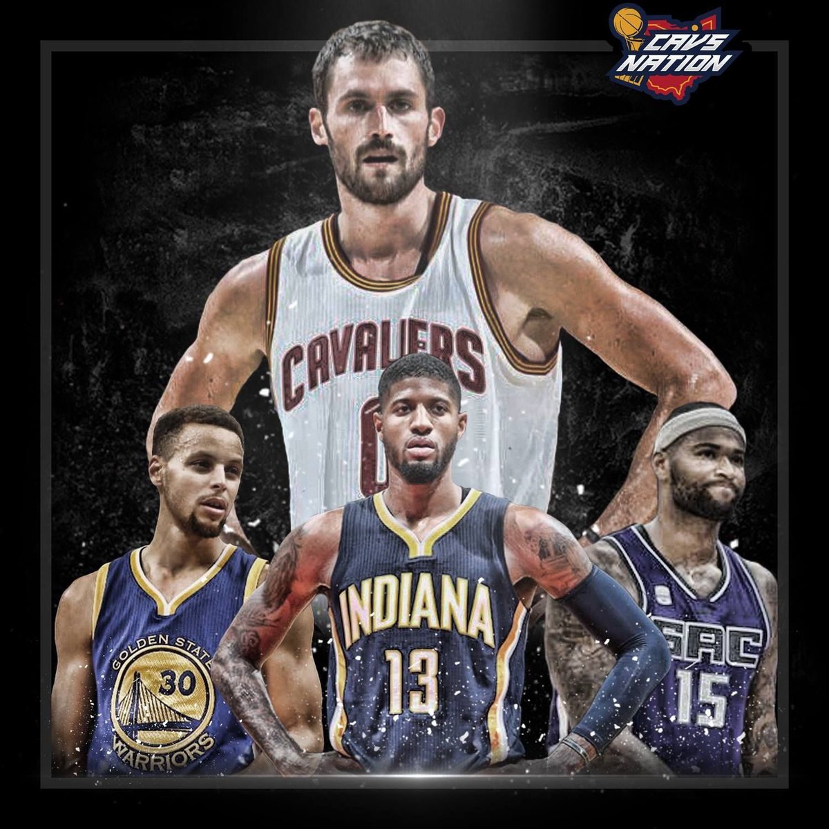 SN_Ohio's tweet photo. Fact of the Day: Kevin Love is outscoring Paul George, outrebounding DeMarcus Cousins, and shooting a better 3PT% than Steph Curry. https://t.co/6vJ8T1BbuB