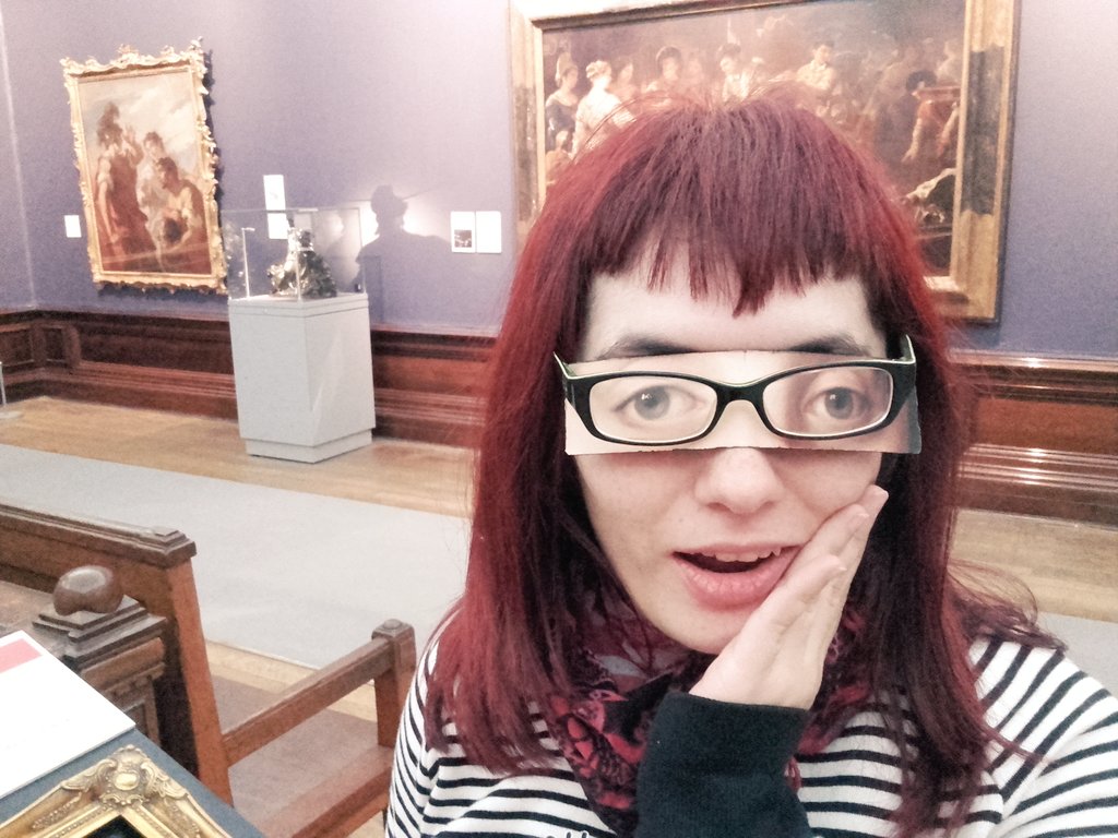 joppcc's tweet photo. Having some fun creating new odd art at @BM_AG #Birmingham with #FantasyHead #bookaholics #rodaholics #UOC https://t.co/xGiahiwphG
