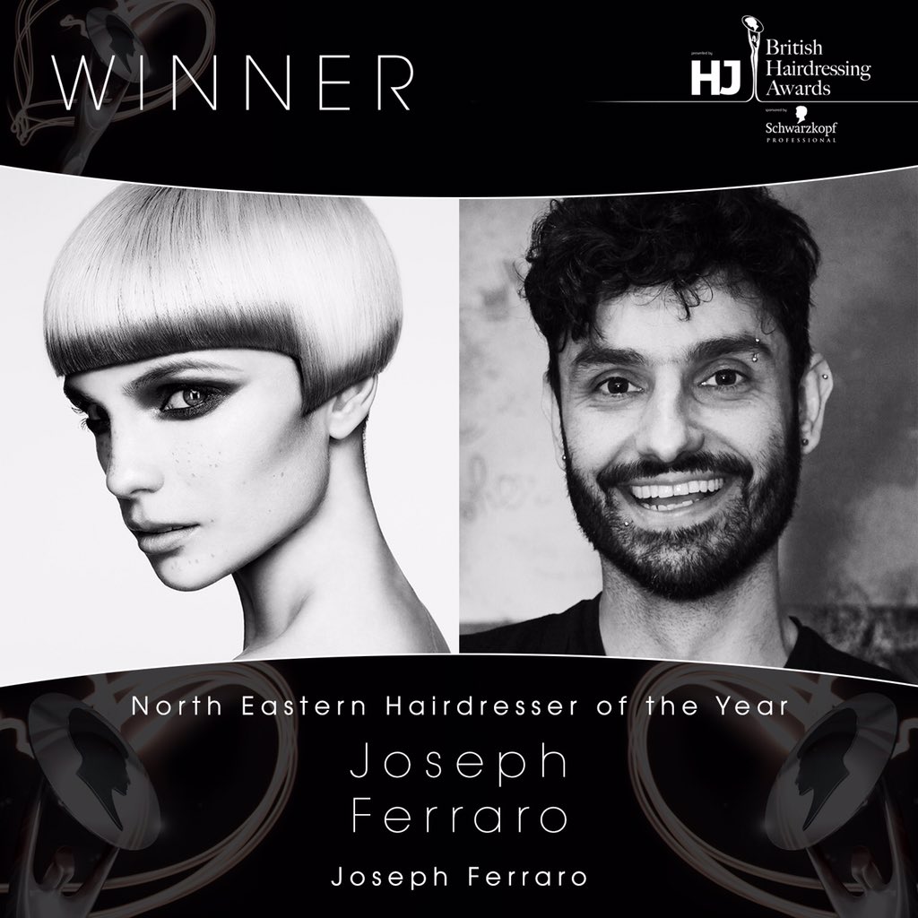 The winner of North Eastern Hairdresser of the Year is...Joseph Ferrero #BHA2016
