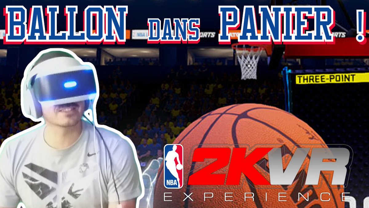 BenjiMcflyFr's tweet photo. Nouvelle vidéo ! 😁 Un ballon, un panier, c'est du basketball ! 🏀 Découvrez #NBA2KVR sur le #PlaystationVR: https://t.co/UoSdnhB2rY https://t.co/ZBUjIarLUG