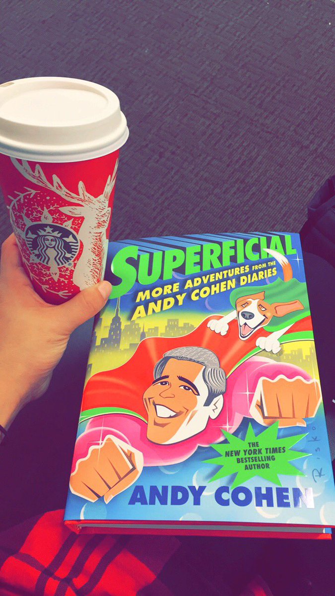 emmyGoodman's tweet photo. Airport essentials✔️ #iReadforAndy @Andy https://t.co/NLBFfFMK5C
