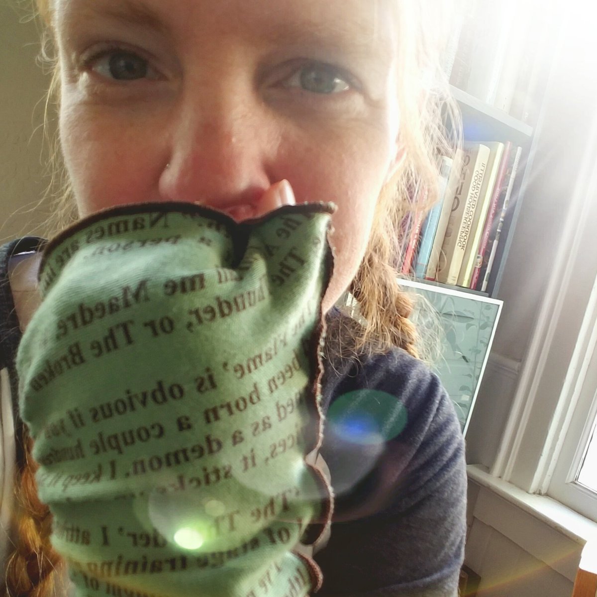 shoshiebee's tweet photo. @PatrickRothfuss @Lin_Manuel ,
writer's gloves as an early chanukah gift featuring paragraphs from one of my favorite books! https://t.co/H6P4DEOwEV