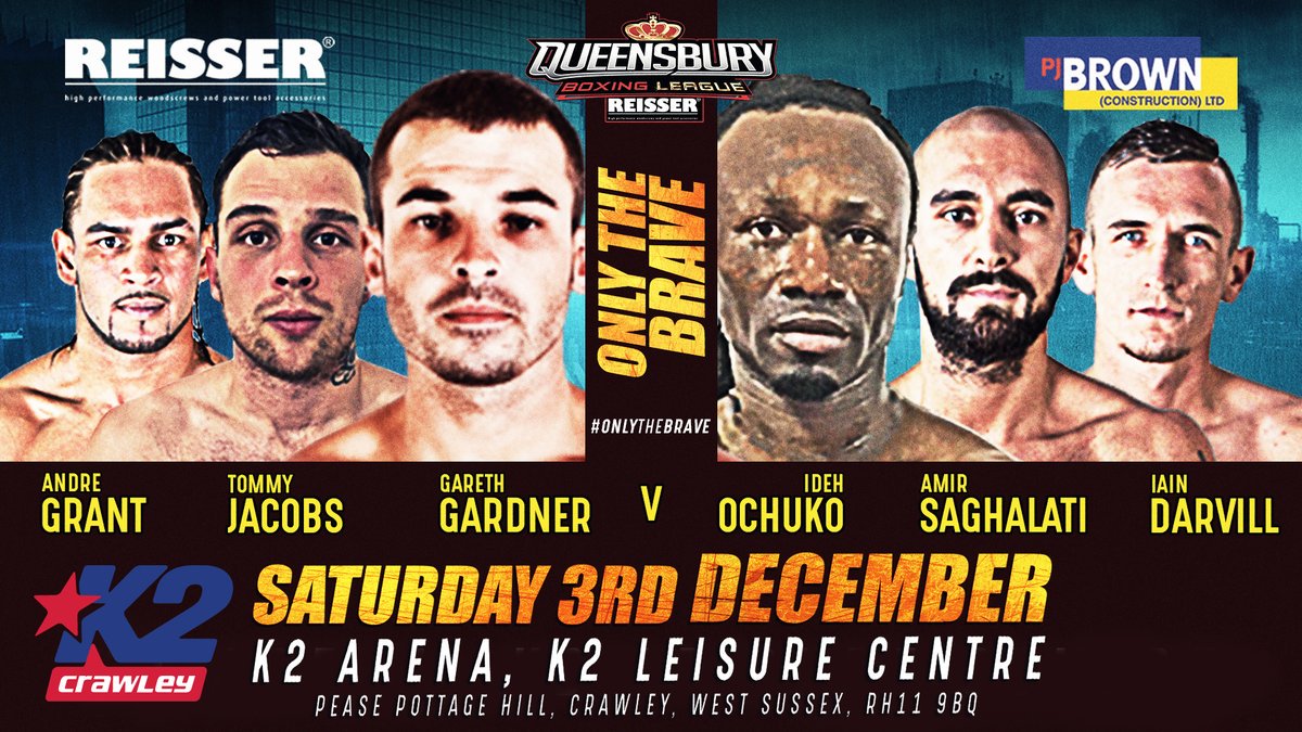 timwebb10's tweet photo. The UK's most exciting boxing league season finale this weekend, I cannot wait! Easily the best line up in @QueensburyBL history @K2Crawley https://t.co/0uNXKB1tmp