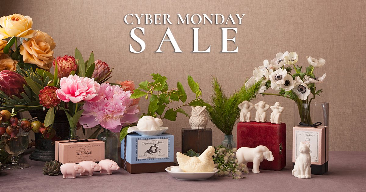 GiannaRoseSoaps's tweet photo. The Gianna Rose #CyberMonday sale is here! Get free shipping + 25% off all products today only! https://t.co/Z7DHLMBcrb