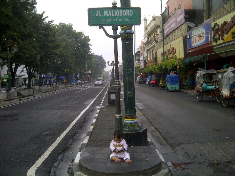 Baby days out in malioboro st