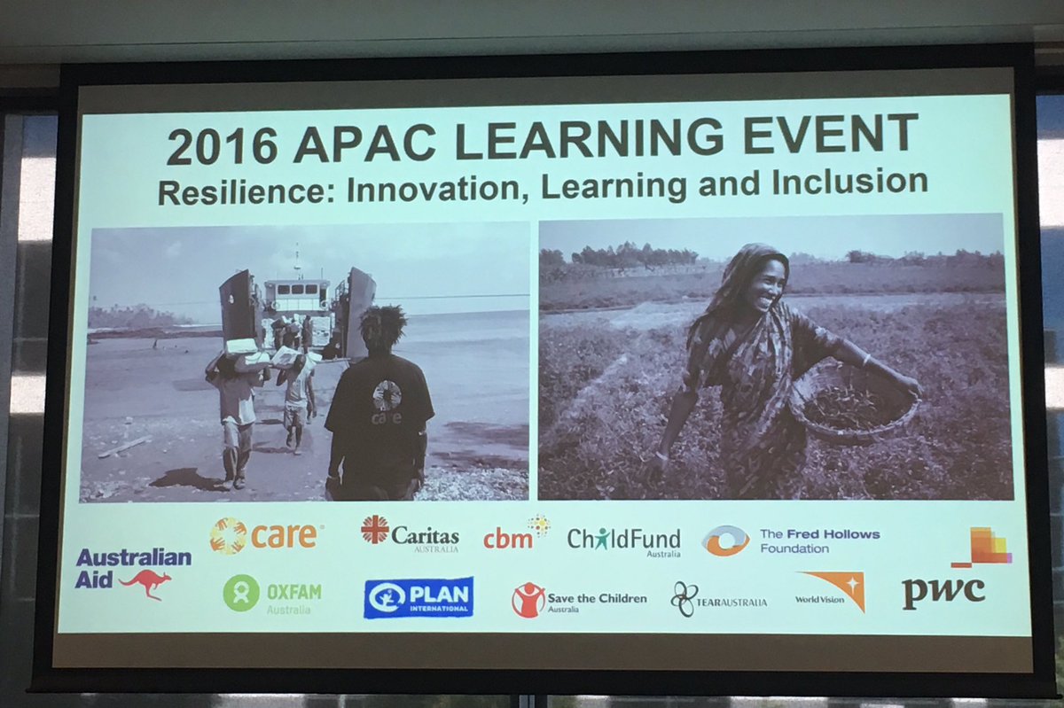 AnnieOS5's tweet photo. Taking resilience approaches to scale - looking forward to sharing our learnings with @dfat_iXc & @dfat in Canberra today #APAC2016 #FMNR https://t.co/UfNDXeRoD2