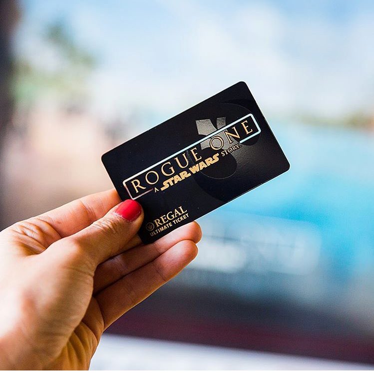 donovanmyrie's tweet image. Regal offering #RogueOne A #StarWars Ultimate Ticket- See it once a day, every day it's in a Regal theater. Who has the time? #notthisguy