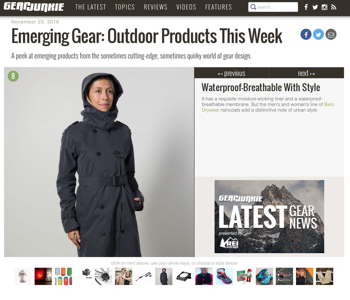 .@GearJunkie always has a pulse on the latest products. Check out <a href="/BaroDrywear/">Baro Drywear</a>  in their Emerging Gear column: bit.ly/2fYL0PK