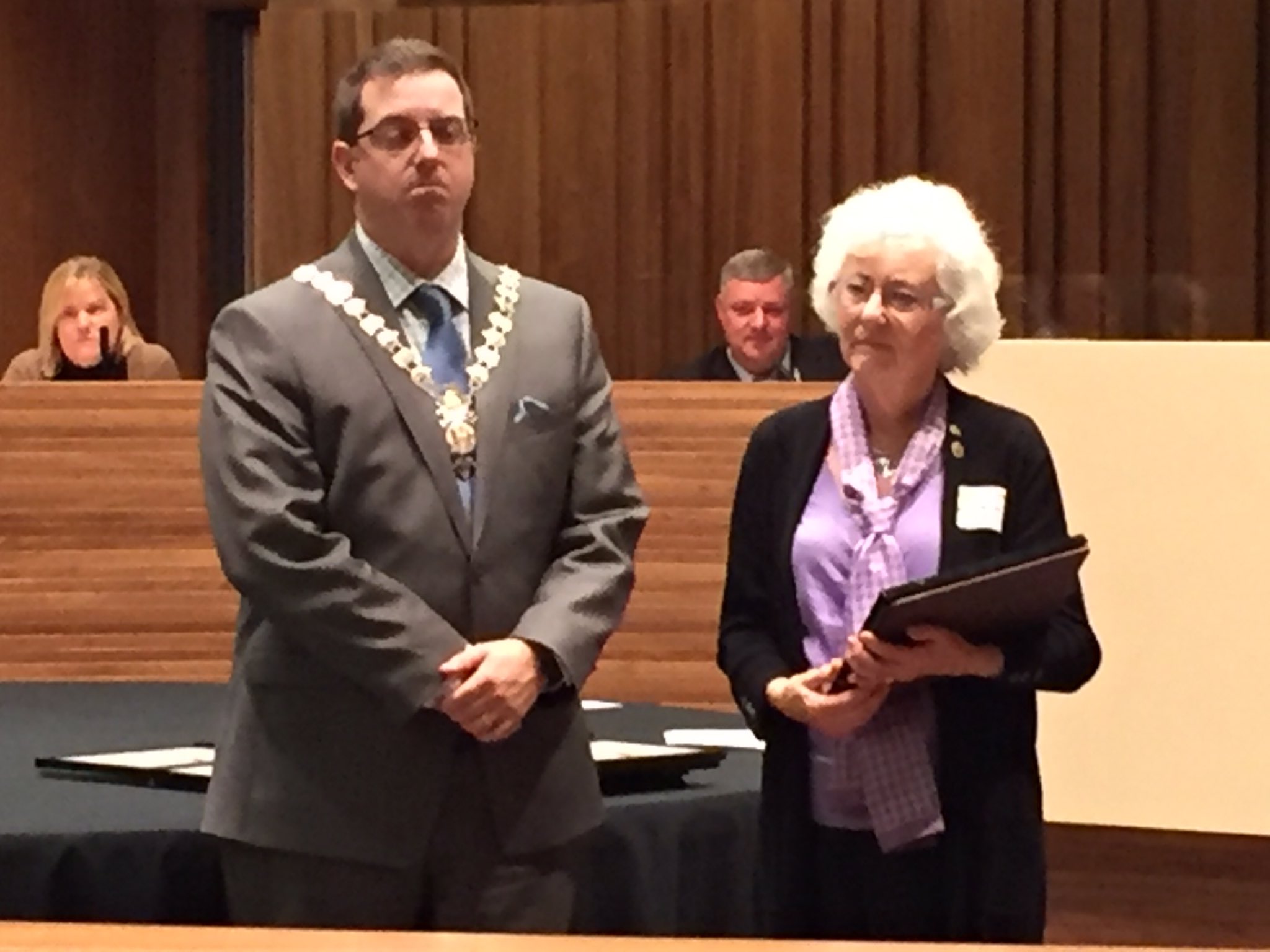 Here's Anne getting her award, she founded @SunriseRiding. https://t.co/D12UoBW0O3