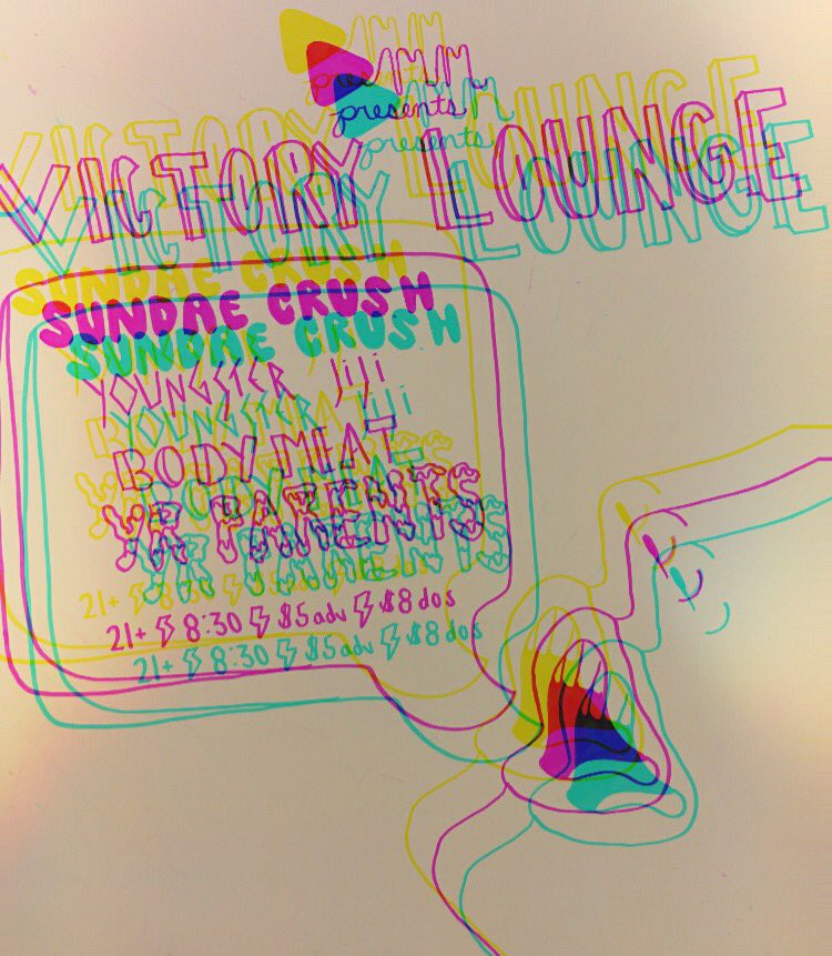 sassy spice (@vivaputa) on Twitter photo come to <a href="/VictoryLounge/">The Victory Lounge</a> Dec14th to see <a href="/sundaecrush/">Sundae Crush</a> // <a href="/youngsterjiji/">xbox 360 gamertag: neap tide</a> // @bodymeat // <a href="/YrParents/">Yr Parents</a> // 8:30PM // $5
artwork by dumb old me✨ come to <a href="/VictoryLounge/">The Victory Lounge</a> Dec14th to see <a href="/sundaecrush/">Sundae Crush</a> // <a href="/youngsterjiji/">xbox 360 gamertag: neap tide</a> // @bodymeat // <a href="/YrParents/">Yr Parents</a> // 8:30PM // $5
artwork by dumb old me✨