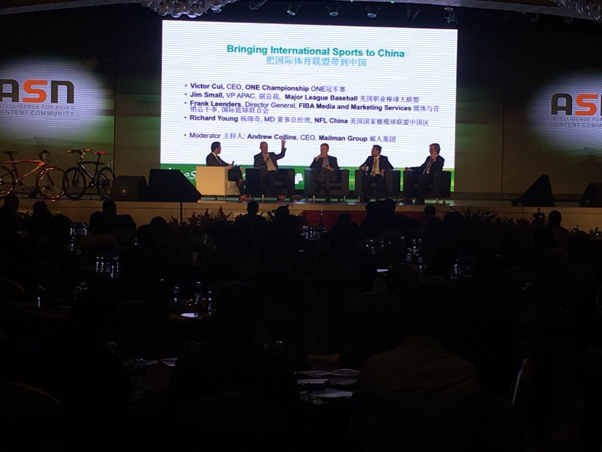 timcutler's tweet photo. .@FIBA 2019 WC in China; millions of fans of @MLB @NFL & @ONEChampionship. Fascinating chat w @ACmailman about global sports growth in China https://t.co/07f4oGNC79