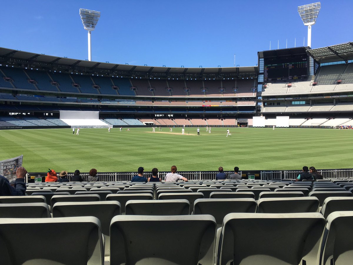 ChefHarks's tweet image. Top day to watch the @bushrangers get the win at @MCG