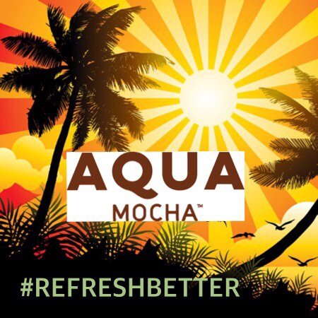 RefreshWithAQUA's tweet photo. Have a #happy #sunny #Monday &amp; #AQUA #Mocha #organic #sparklingwater #refreshbetter #enjoy #energy #healthy #refreshing #darkchocolate https://t.co/ID0GR4j8Tt