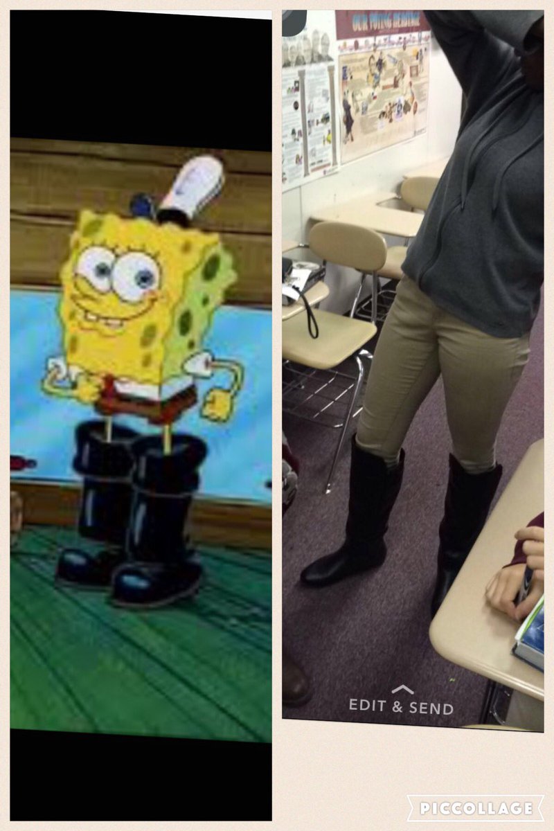 chrispolk31's tweet photo. Classmate was tripping today.. #squeakyboots https://t.co/Yj9j99UjiN