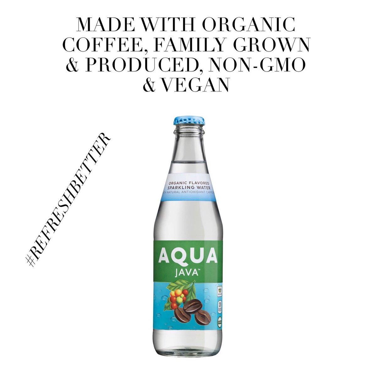 RefreshWithAQUA's tweet photo. Meet #AQUA #Java #Flavored #organic #sparklingwater #enjoy #energy #refreshbetter #nongmo #vegan #drink #water https://t.co/e724EEQlYa