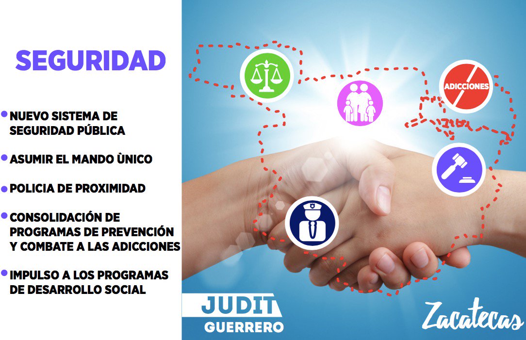 JuditGuerreroL's tweet photo. Consolidemos el combate a la inseguridad, yo me he ocupado de eso por más de 15 años y sé cómo hacerlo. #JuditPresidenta https://t.co/s3XeKO1O9R