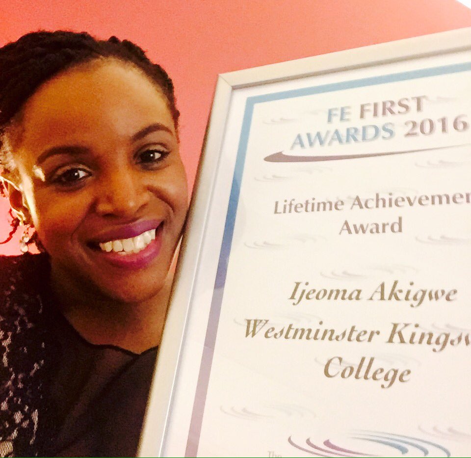 IjeomaOdet's tweet photo. WOW!! Thanks to everyone @Westking who nominated me for this Marketing Network FE First "Lifetime Achievement Award" #lovelysurprise https://t.co/lhw3gRl6n7