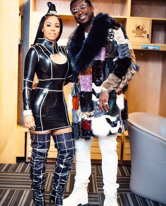 WORLDSTAR's tweet image. Gucci and his fiancé look like leaders of the atlanta pokémon gym