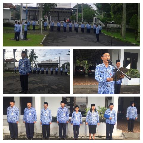 Upacara  Peringatan HUT KORPRI Ke 45 Th 2016 # Bersama KORPRI Meneguhkan  Netralitas dan Meningkatkan Profesionalisme Aparatur Sipil Negara#