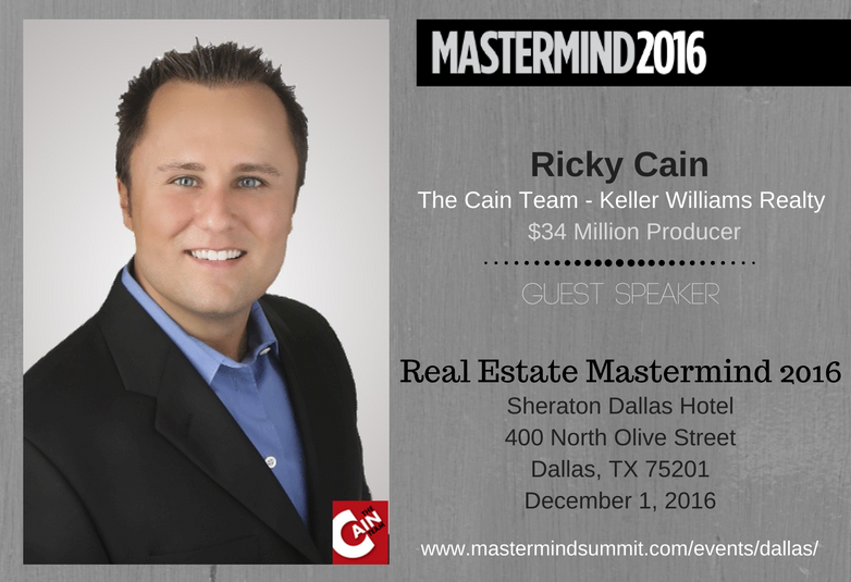 cainrealtygroup's tweet photo. Join us @ the #RealEstateMastermind event in #DallasTX on Dec. 1: https://t.co/K4KVSO89qy
#Austin #TheCainTeam #RickyCain #guestspeaker https://t.co/EqBYrP6pQm
