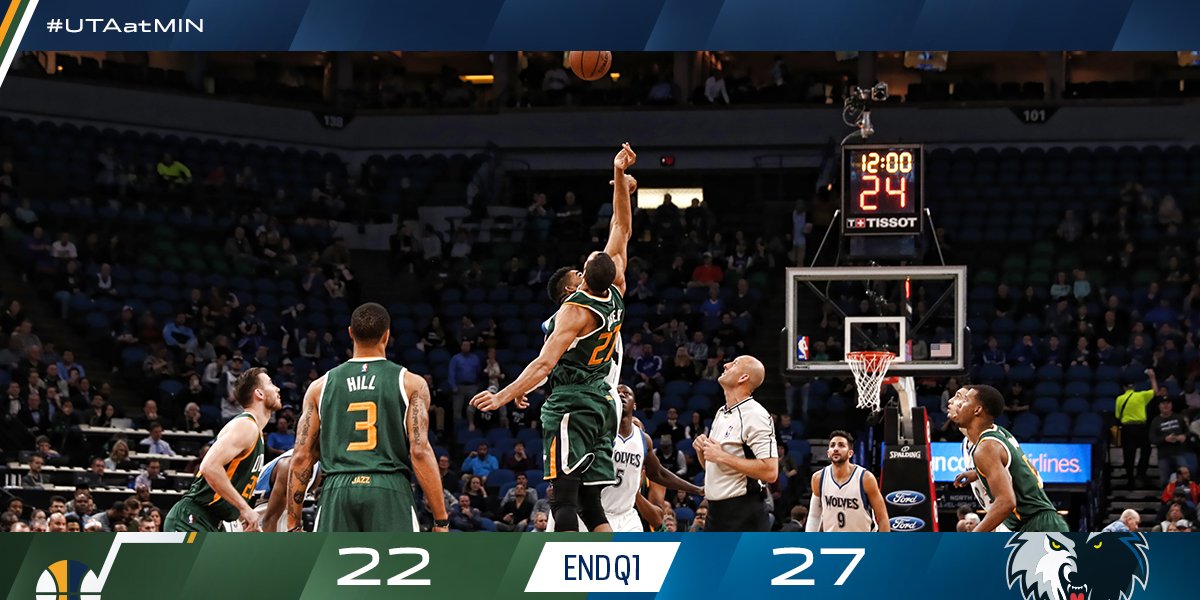 End Q1:  #UTAatMIN https://t.co/OJ09ECKnJd