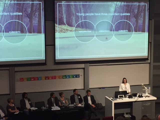1SteveNicholson's tweet photo. The Supergirl of #climatechange - great energy from the youth of Australia at the #SDGA16 conference https://t.co/OqMsUmTy3D