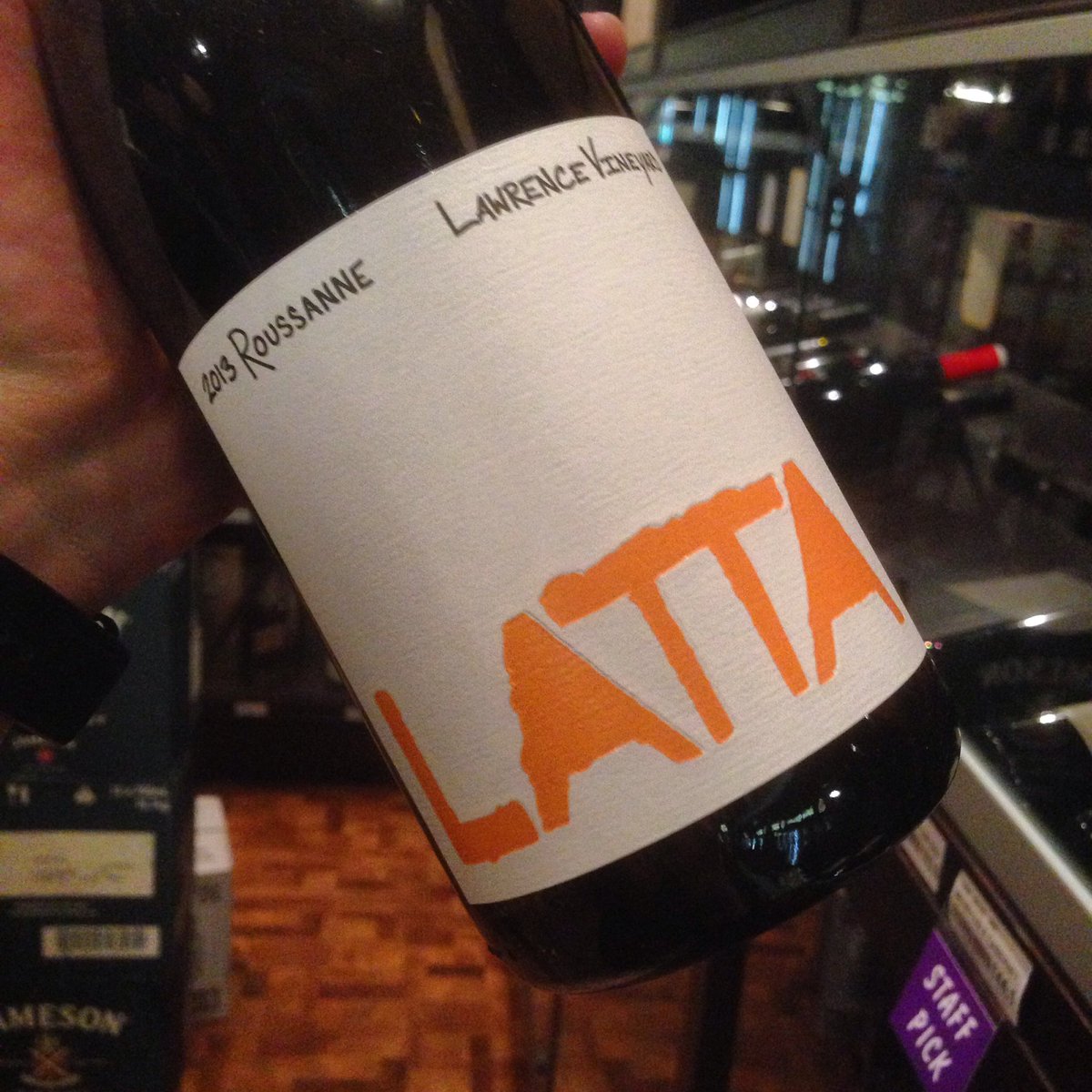 MyLiquorStore's tweet photo. Only for wine geeks, some rare premium white from Washington state, Latta's 2013 Roussanne #buylocal #crosstown #thisisblueprint #vancouver https://t.co/zq4CfJCiMz