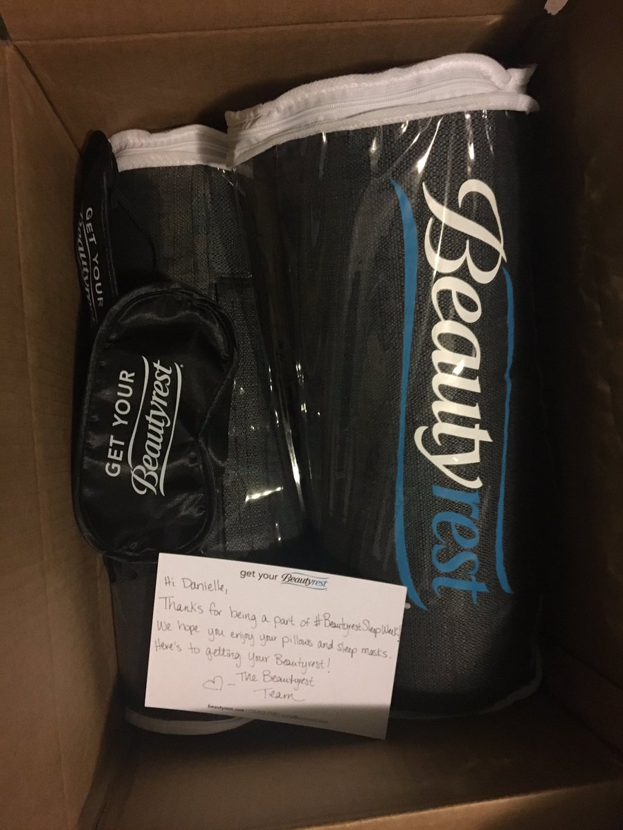 DaniellePelton's tweet photo. Thank you so much @Beautyrest #beautyrestsleepweek https://t.co/1AftjlW1ps