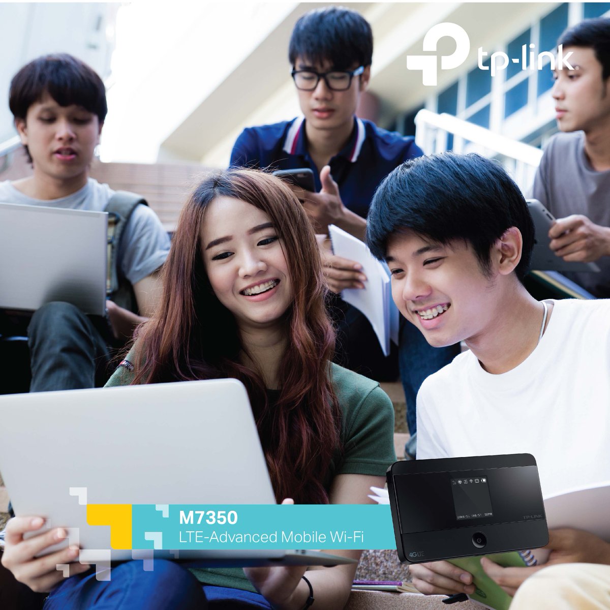 tplink_indo's tweet photo. #TPFriends dengan M7350 memudahkanmu mengakses internet disaat mendiskusikan pelajaran bersama temanmu :) #RealizeYourPower #ReliablySmart https://t.co/UtDASRQGhf